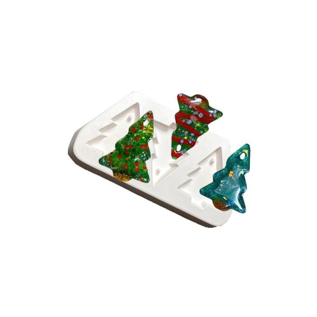 O.D.8"x 4 D.1.5"Tree Trio Frit Casting Mold Glass Fusing.Finished 3"x 2.5